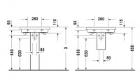 LAVABO MURAL 2nd FLOOR DURAVIT